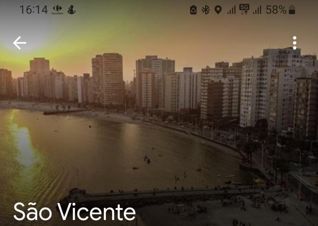 Apto Sao Vicente São Vicente Exterior foto